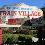 Train Village Sign
